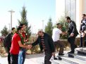 گزارش تصویری استقبال هیات رئیسه دانشگاه  از تیم رباتیک دانشگاه صنعتی شاهرود